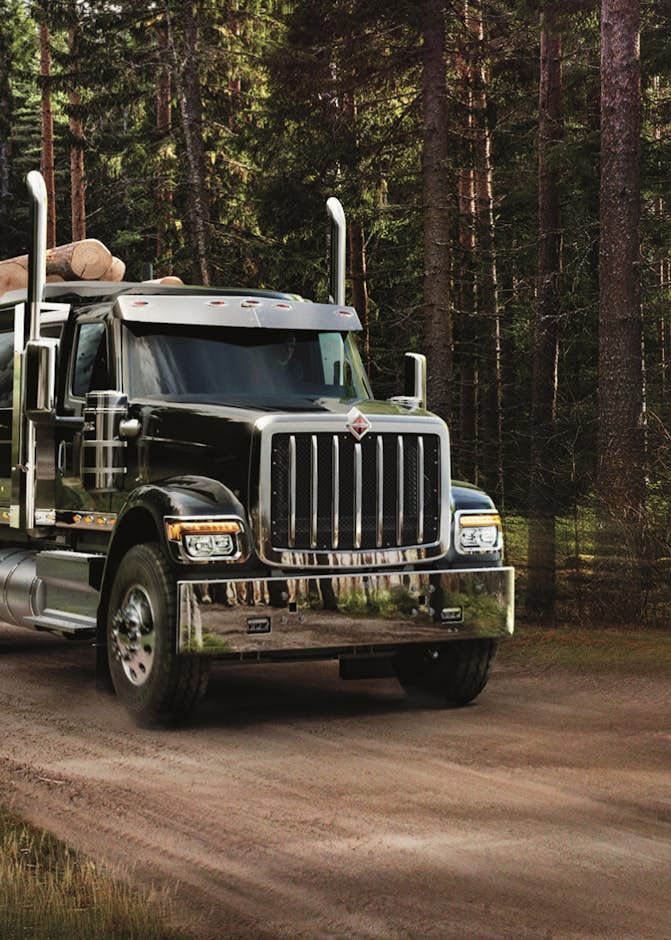 HX Series Logging Truck on Forest Road
