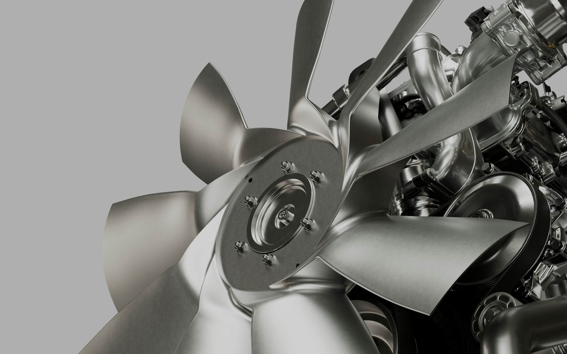 International S13 Powertrain Close Up of Fan Blades