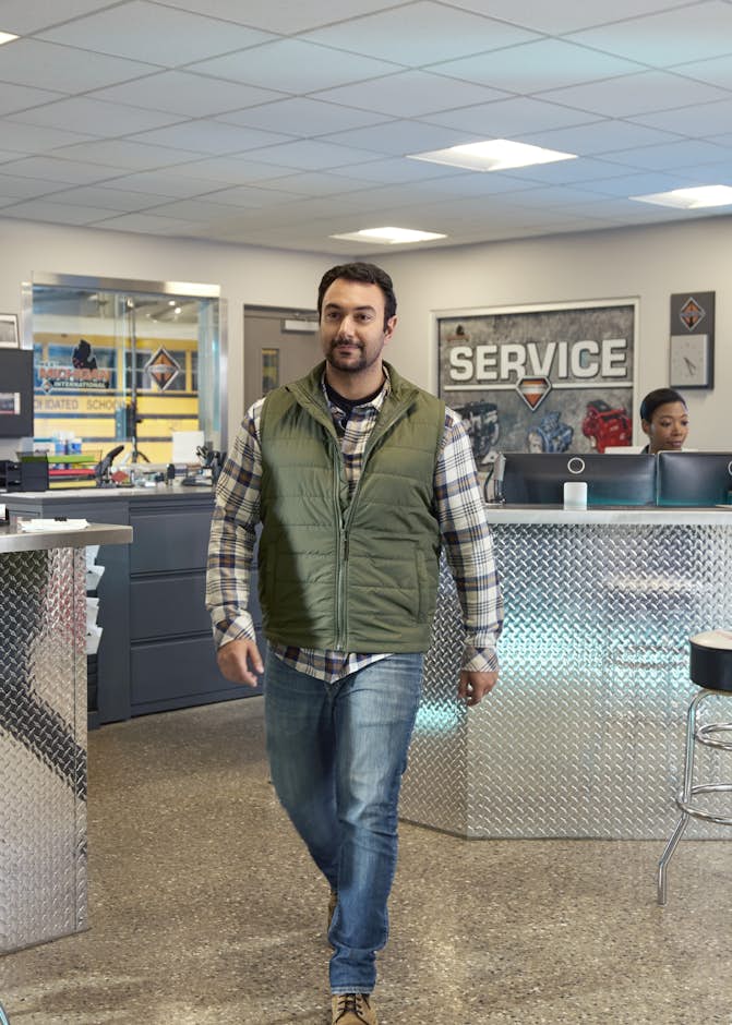 A person walking in a store